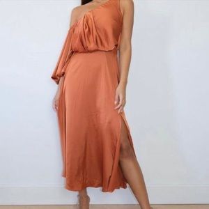 NEW Rust Satin Dress Size 4